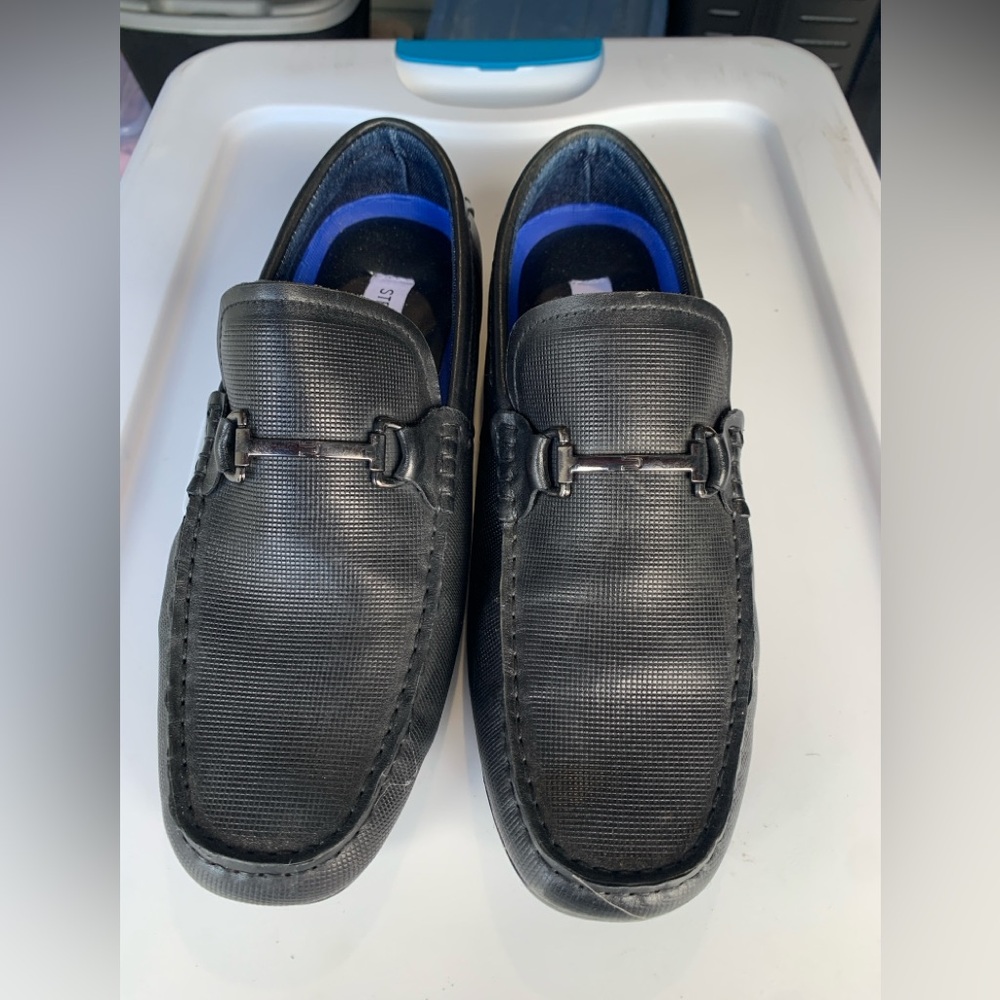 Steve Madden Black Loafers for Men